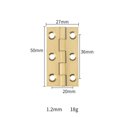 thumbnail image 2 of WEUVEB 6PCS Cabinet Door Hinge Copper Golden for Furniture Mute Operation, 2 of 7