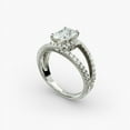 thumbnail image 4 of Dazzle Jewel 1.8 Ct Radiant Cut Diamond Wedding Engagement Ring - 14k White Gold Plated Wedding Anniversary Ring - Diamond Ring for Women's - Ring for Women's - Wedding Jewelry for Bridesmaids, 4 of 4