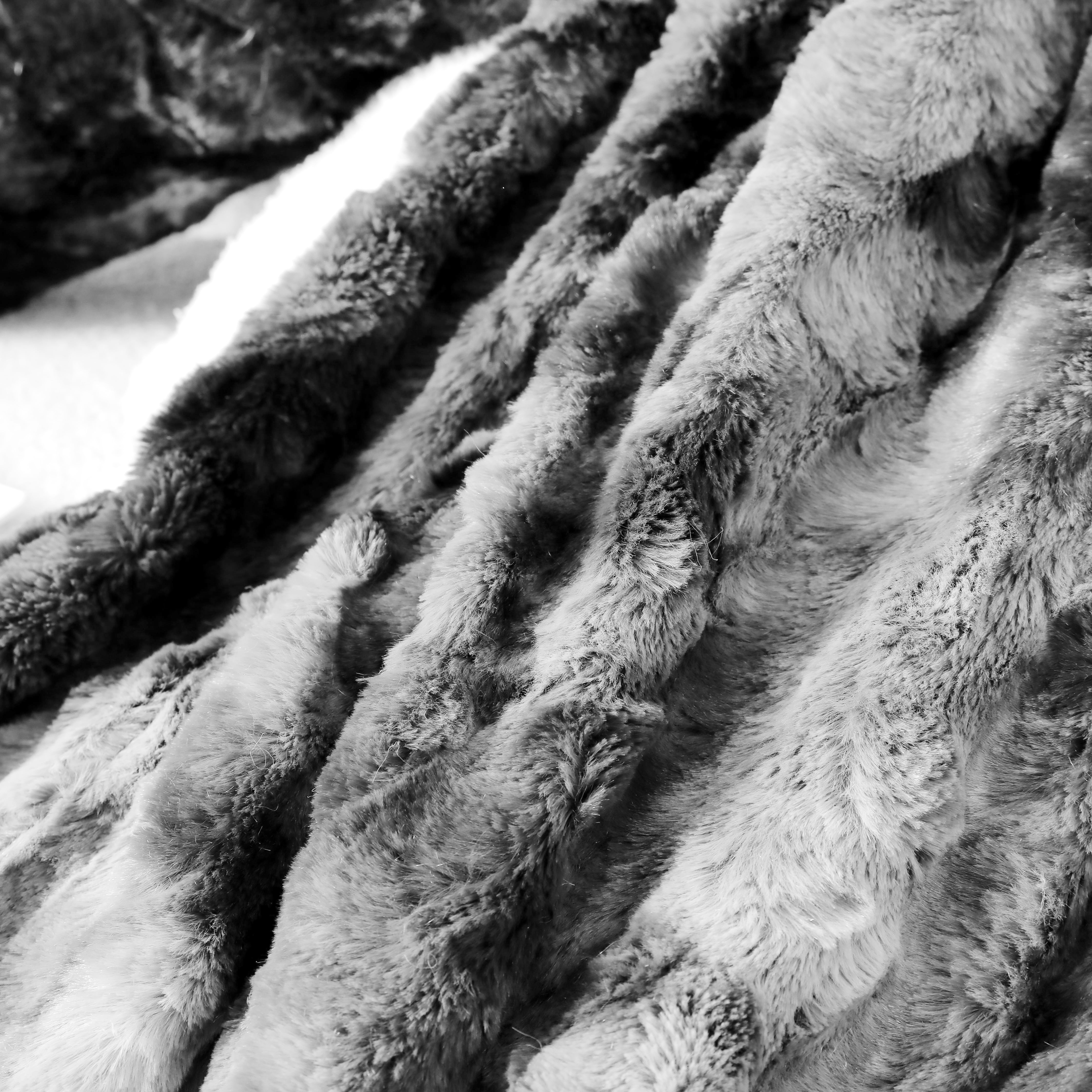 Sanmadrola Throw Blanket 60''x80'' Extra Large Luxury Faux Fur Plush Sherpa Extra Soft Fuzzy Fluffy Comfy Warm Blankets for Couch Sofa Bed Winter Twin Size Gray