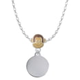 thumbnail image 1 of Delight Jewelry Stainless Steel Disc Mia Monkey Charm Necklace, 1 of 4