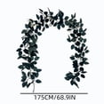 thumbnail image 3 of Cififendec Halloween Artificial Leaf Garland, 68.9", Dark Green Foliage Vine for Mantel Side Drape, Arch Frame Twining, Sideboard Border Embellishment, 3 of 5