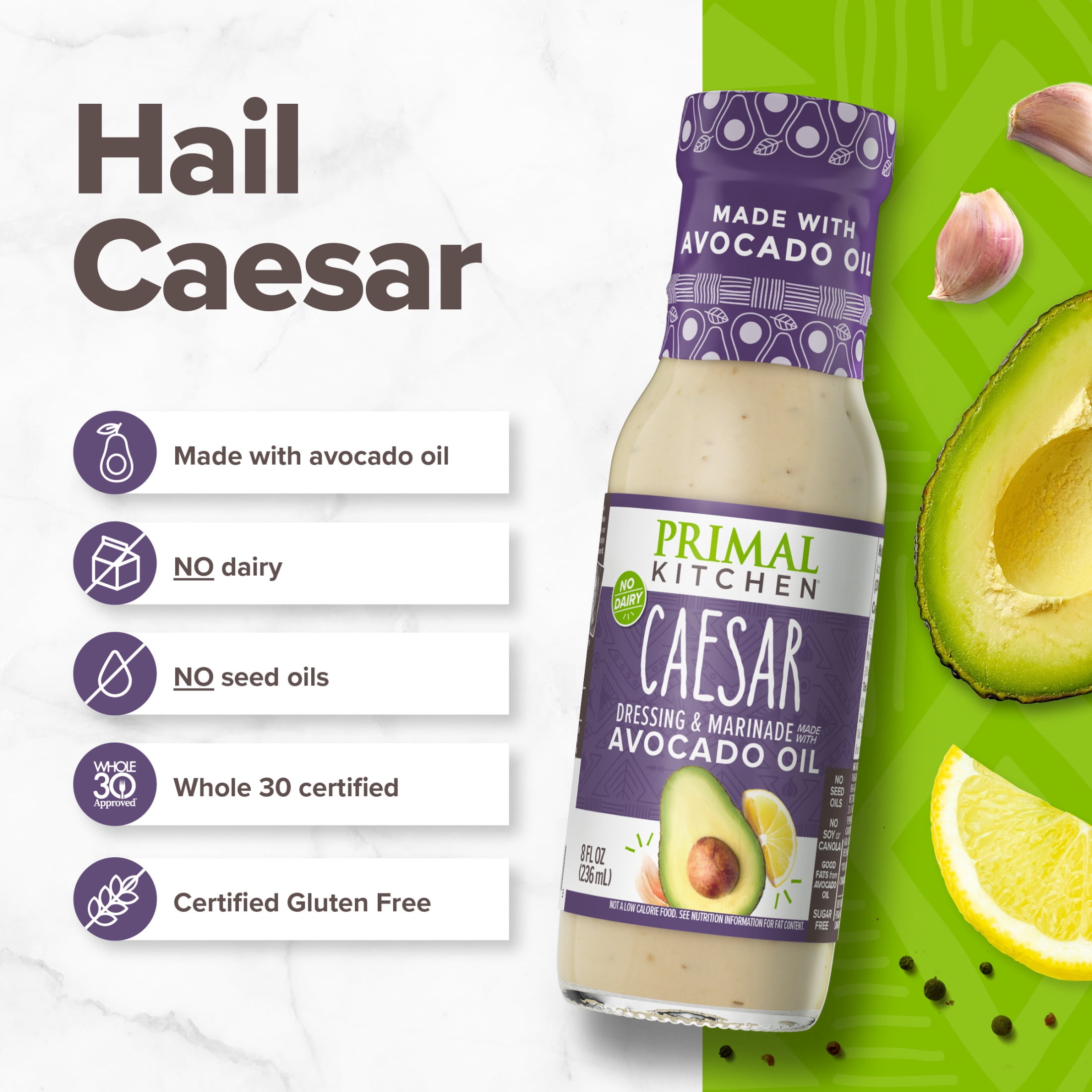Primal Kitchen Caesar Dressing & Marinade 8 oz