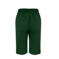 thumbnail image 5 of JJHGVB Cotton Linen Capris for Women Baggy Shorts Women Beach Boho Pants Cotton Linen Pants Womens Linen Shorts Beach Resort Pants High Waisted Pleated Wide Leg Capri Dress Shorts for Women Green 3XL, 5 of 7