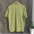 thumbnail image 3 of "Gubotare Men'S Casual Button-Down Shirts Men's Muscle Fit Dress Shirts -Free Short Sleeve Casual Button Down Shirt,Green M", 3 of 5