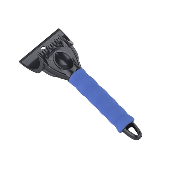 Nmdmisc Snow and Ice Scraper for Car Windshield, Frost Removal Tool with Foam Handle, for Car Truck SUV Window and Windshield, Scratch-Free (Blue)