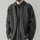 thumbnail image 4 of Suéter de manga larga para hombre, ropa popular coreana vintage, abrigos, novedad en sudaderas, jerséis, reseñas, cárdigan de punto original para hombre, 4 of 5