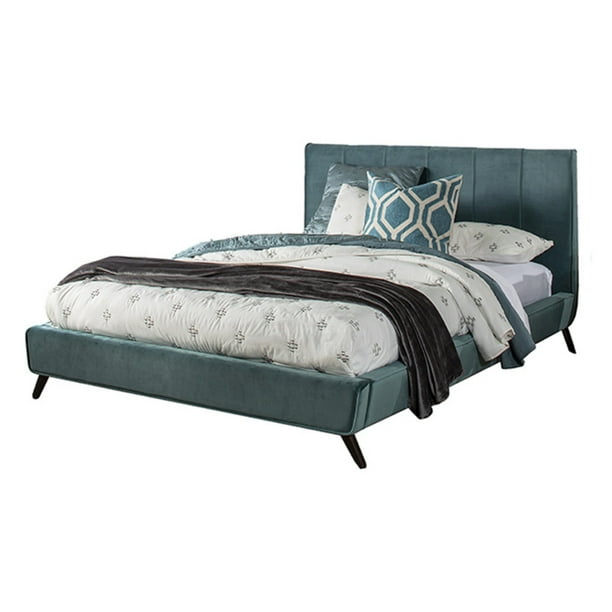 Aussie King Upholstered Bed Teal, Teal Upholstered King Headboard