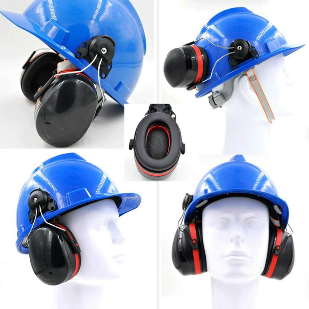 Hard Hat Mounting Ear Muffs Mount Protective Earmuffs Noise Reduction Ear Covers Noise-cancelling Helmet Attachable Earmuffs Ear Defenders -Noise Ear Protectors - image 3 of 7