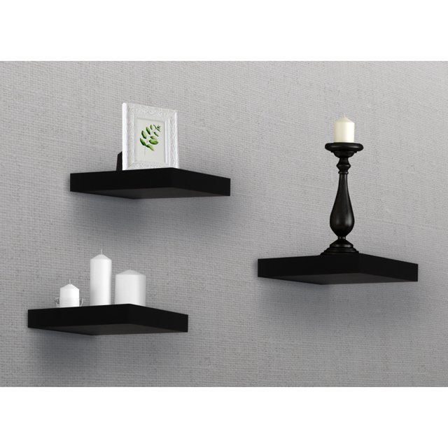 Sorbus Floating Box Shelves—Features Shadow Box/Cube/Square Frame Design for Photos, Collectibles, Decorative items, and Much More (Set of 3)