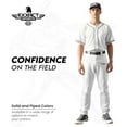 thumbnail image 5 of Exxact Sports Home Run Men's Baseball Pants without Piping - Full-Length, Semi-Relaxed Fit, Open-Bottom Adult Baseball Pants - (A2XL, White), 5 of 7