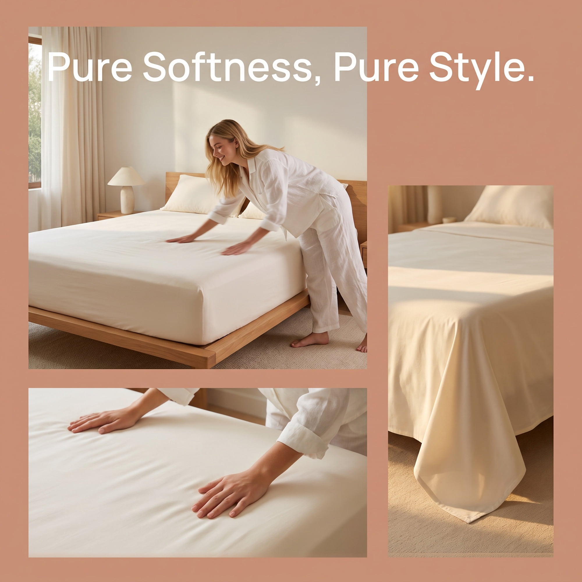 Unique Bargains Ployester Gauze Bed Breathable Flat Sheet Bedding Creamy Yellow 63"x91"