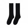 thumbnail image 4 of Yuanlong Womens Mid-Calf Socks Solid Color Mid Calf Casual Hosiery Stretchy Soft Minimalist Breathable Socks, 4 of 4