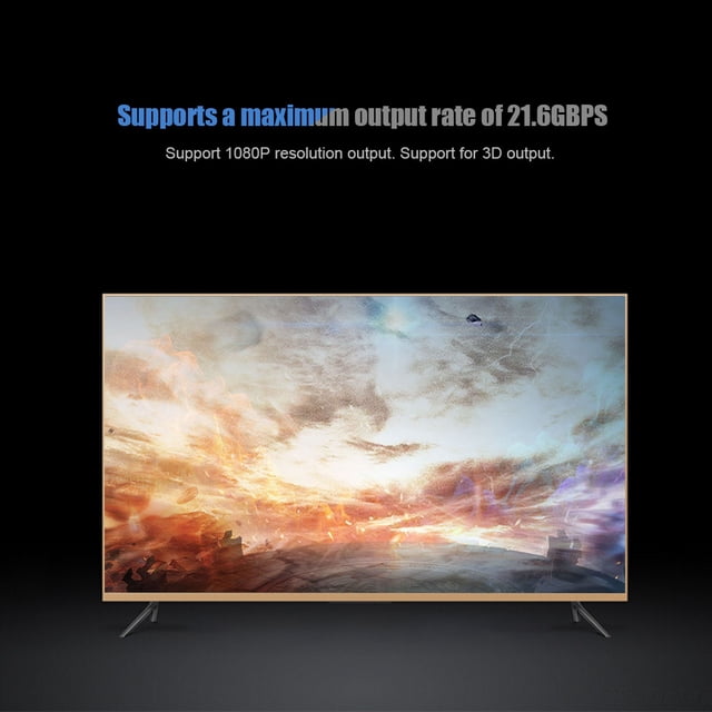 Convertidor A , Convertidor Adaptador 4K X 2K De Un Solo Canal, Conexiones De Cuatro Cables Con Carcasa PBS Para Salida 3D