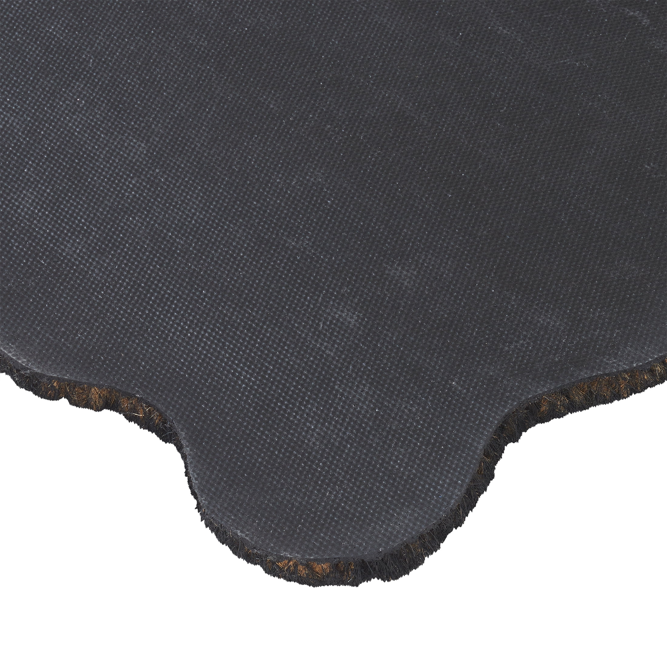 My Texas House Halloween Natural/Multicolor Scallop Boo Outdoor Coir Doormat, 30" x 48"