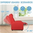 thumbnail image 7 of Homall Recliner Chair Single Sofa Chair Small Recliner Home Theater Seating PU Leather Living Room Sofa,Red, 7 of 7
