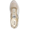 thumbnail image 3 of Michael Kors Women's Allie Trainer Glitter Chain Mesh Sneakers Shoes White Gold (9), 3 of 3
