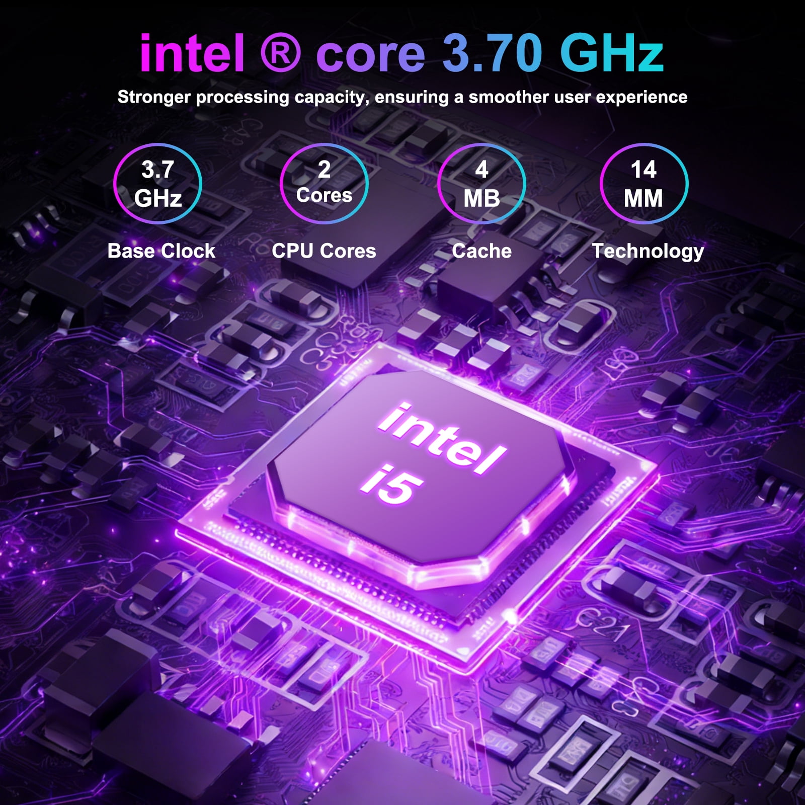 Laptop 15.6" Gaming Laptop, 16GB RAM, 512GB SSD, Intel I5, 1920x1200 IPS Screen with 4 Core Intel for and Stronger Graphics Processing Performance