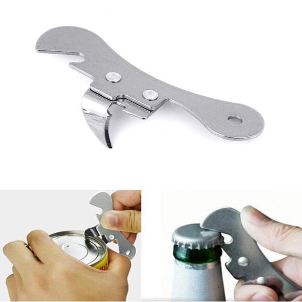 Abrelatas Manual De Acero Inoxidable - Para Tarros Y Latas - Compacto, Portátil, Ideal Para Cocina, Restaurante, Camping