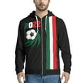 thumbnail image 1 of 2022 Qatar Football World Cup Zip Hooded Sweater Netherlands Spain Brazil Fans Cheering Jacket, 1 of 5