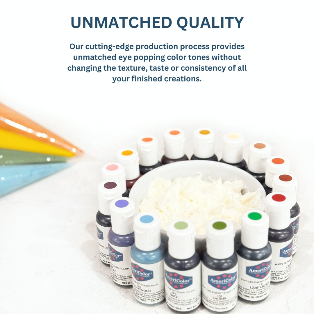 AmeriColor, Soft Gel Paste Food Color, Bright White .75 oz