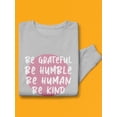 thumbnail image 3 of Be A Great Human Women Sweatshirt, Female XX-Large, 3 of 4