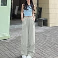 thumbnail image 2 of Bixock Women Fall and Winter Clothes,Women Casual Pants,Women's Solid Color Casual Hip Elasticity Pocket Home Pants, 2 of 5
