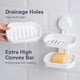 thumbnail image 3 of Double soap box suction cup soap holder, strong sponge holder for shower, bathroom, bath and kitchen sink, no drilling, removable, 3 of 4