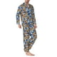 thumbnail image 2 of Balery Colorful Butterfly1 Pijama para Hombre de Dos Piezas con Manga Larga, Conjunto de Dormir y Descanso Suave con Bolsillos-X-Large, 2 of 7