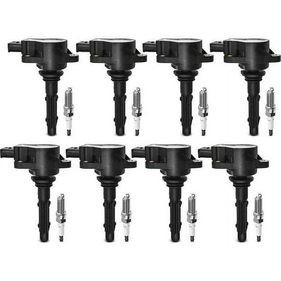 Ignition Coil Set with Spark Plugs 8 - Compatible with 2007 - 2011 Mercedes-Benz S550 5.5L V8 - Autopart Premium