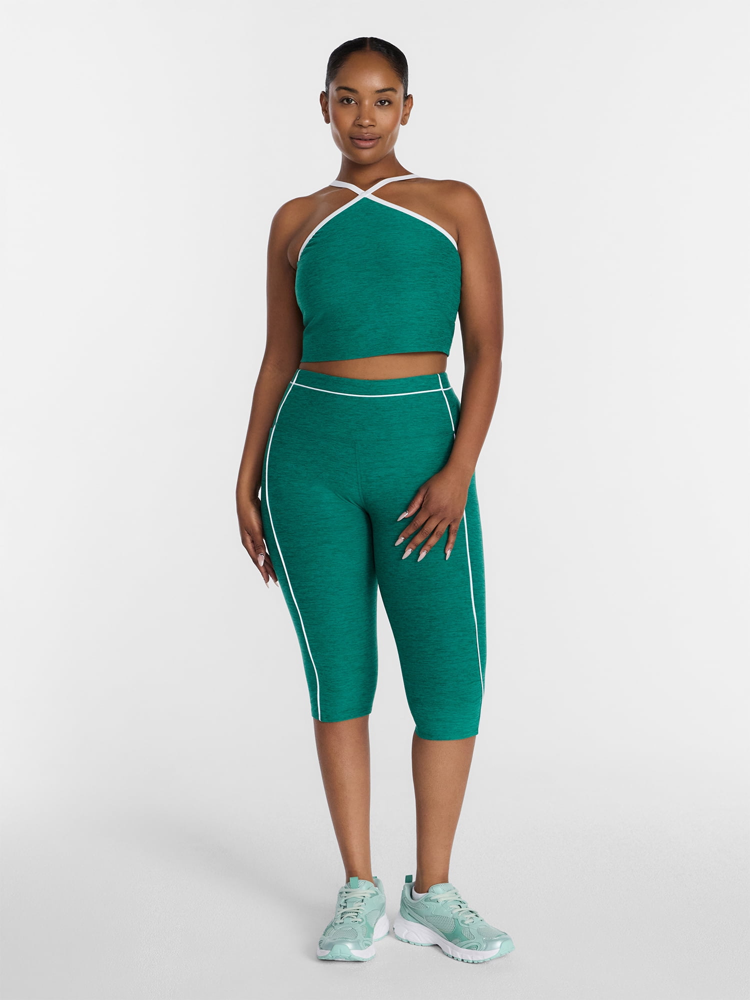 Athletic Works Women's ButterCore Capris, Sizes XS-4X