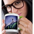 thumbnail image 2 of 3drose, Foil Alien Rooftop Blue, 15oz Two-tone Green Mug, 2 of 6
