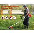 thumbnail image 4 of 52cc Weed Wacker Gas Powered, 2-Stroke Gas String Trimmer with 1.2L Fuel Tank, 2.2KW/8500RPM Weed Eater with Multi Accessories and Sharp Blade, Weed Eater for Villa, Garden, Lawn, Park, 4 of 8