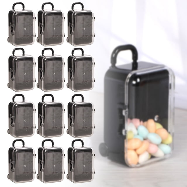 12 Roller Travel Suitcase Candy Box Personality Wedding Candy Box Luggage Trolley Case Candy Toy