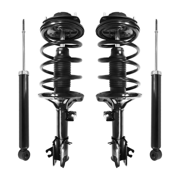 Unity Automotive Front & Rear Complete Strut Assembly Shock Kit Fits 2001-2006 Hyundai Santa Fe, 4-11283-259800-001