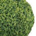 thumbnail image 2 of Vickerman FI181403 11 in. Green Mini Leaf Ball with UV Protected, 2 of 2