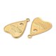 thumbnail image 2 of 304 Stainless Steel Pendants Talking Boards with Moth Charm Real 18K Gold Plated 28x20x2mm Hole: 3mm, 2 of 2