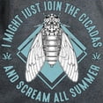 thumbnail image 3 of CafePress - Cicadas I Might Just Join The Cicadas Entomologist Women's Value T Shirt - Women's Traditional Fit Dark T-Shirt, 3 of 4