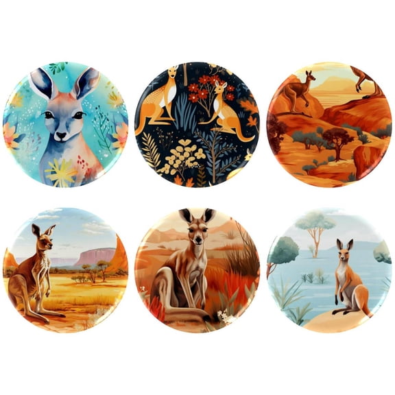 6 Sets Metal Pin-Back Button Badge for Badge Maker Machine Making Art Pin