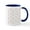 White/Navy Inside, variant on CafePress - Spring Flowers Mug - 11 oz Ceramic Mug - Novelty Coffee Tea Cup