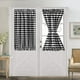 thumbnail image 1 of Nvzi Cortina para puerta o ventana con cuadros escoceses en blanco y negro,para puerta de cristal, puerta de entrada de patio, 1 panel (blanco y negro, 54 x 72 pulgadas), 1 of 4
