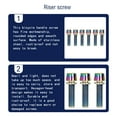 thumbnail image 3 of Langgg Pack of 6 Bike Stem Screw Stainless Steel Handlebar Riser Mounting Bolts Maintenance Accessory Replacing Parts Colorful M5 1Set, 3 of 6