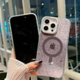 thumbnail image 2 of Glitter Magnetic Back Cover Case for Apple iPhone 15 Pro Max for Girls Women, Compatible with Magsafe Slim Fit Stylish Clear Anti-Scratch Shockproof Bumper Rugged Case for iPhone 15 Pro Max, Blue, 2 of 7