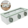 thumbnail image 3 of Wooden Tea Bag Storage Organizer Tea Bag Holder 3 Compartments Organizer, 3 of 7