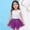 Dark Blue, variant on Eltusu Girls Dance Skirts, Solid Color Elastic Waistband Breathable Comfort Mini Skirts Purple Size 10-12T