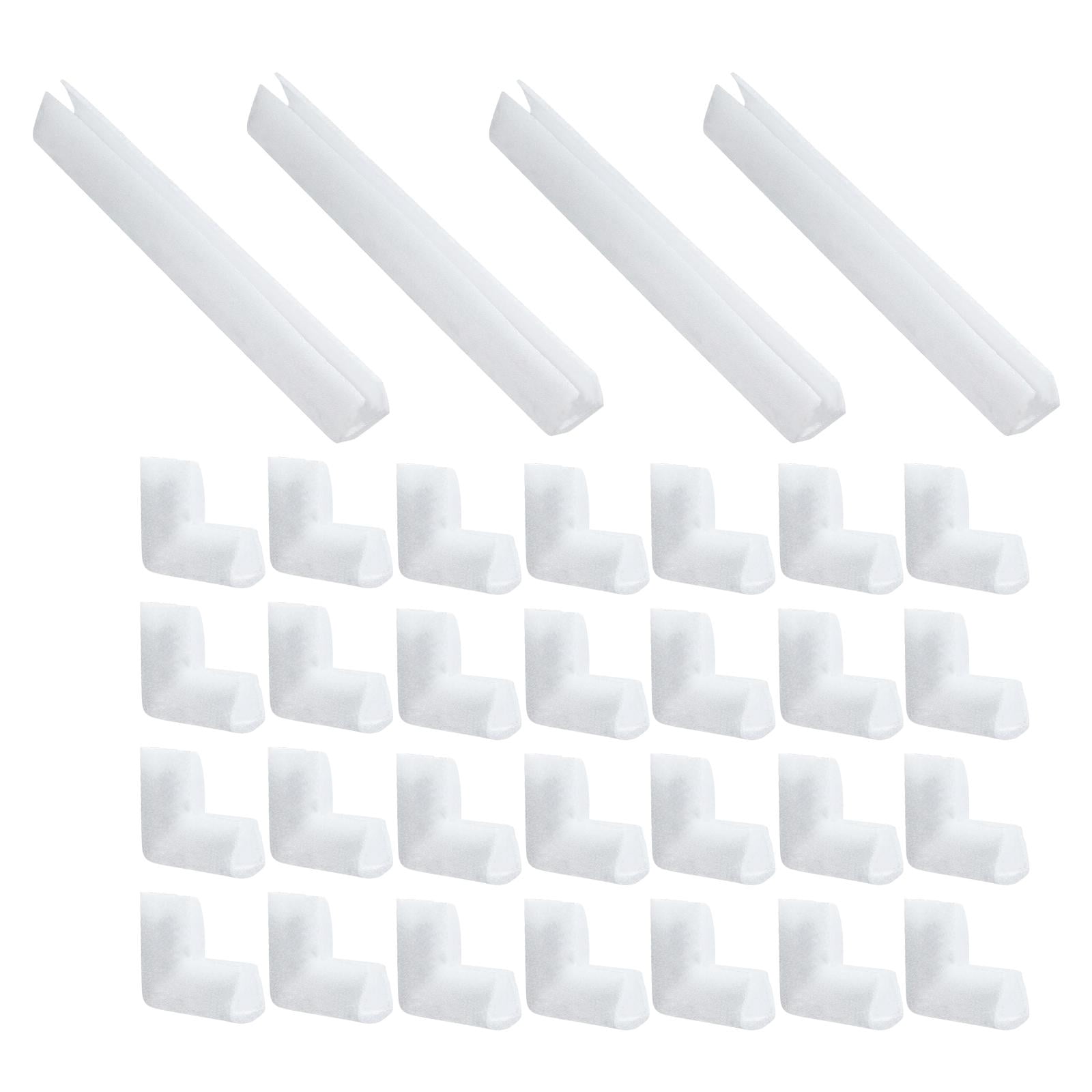 koolsoo 32Pcs Picture Frame Foam Corner Protectors Corner Guard Packaging Protection Shockproof L Shaped Cushioning for Photo Mirror