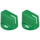 thumbnail image 1 of 2 Pcs Perillas de Control para Guitarra AMP de 6.4mm con Tornillo de Fijación Verde, 1 of 3