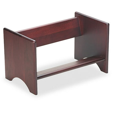 Carver Binder Rack, Wood, 17 1/4 x 10 x 10, Mahogany Finish