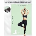 thumbnail image 2 of Large 72 x 48 Inch Extra Thick 6mm Workout Yoga Mat with High-Density TPE Cushioning for Joint Protection, 2 of 6