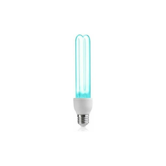 25W UVC Light Bulb for Bug Zapper Compatible Fixtures, Antibacterial Light with Standard Screw-in Socket, Replacement Bulb for Indoor Outdoor Lamp, Produces Ozone for Air
