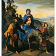 thumbnail image 3 of Julius Schnorr Von Carolsfeld 20x21 Black Modern Framed Museum Art Print Titled - The Flight into Egypt (1828), 3 of 5